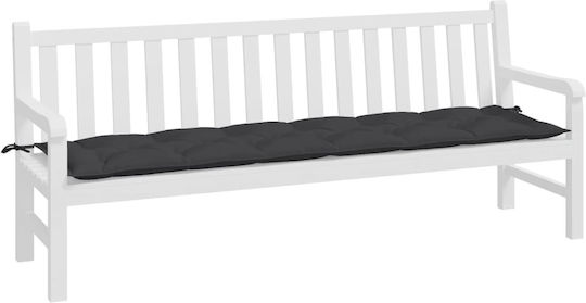 vidaXL Bench Cushion Garden Chair Cushions Black 50x200cm
