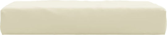 vidaXL Waterproof Bench Cushion for Garden Cream 60x60cm