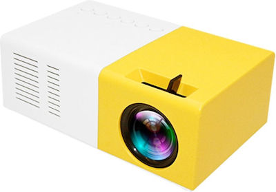 YH-19851 Mini Projector Λάμπας LED Λευκός