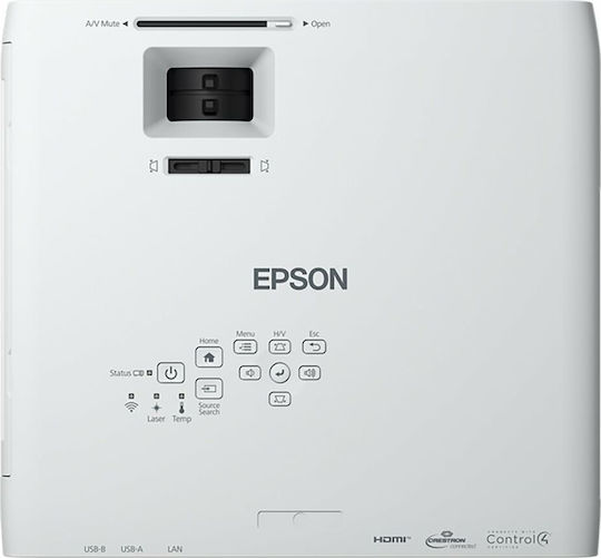 Epson EB-L210W V11HA70080 Проектор 3LCD HD Лазерен с Wi-Fi и вградени високоговорители Бял