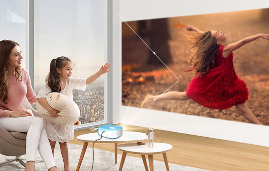 BlitzWolf C520 Преносим 3D Проектор LCD LED Лампа с Вградени Говорители 1920X1080P