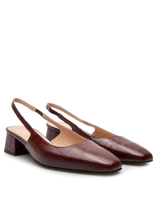 Labrini Pantofi cu toc Burgundy