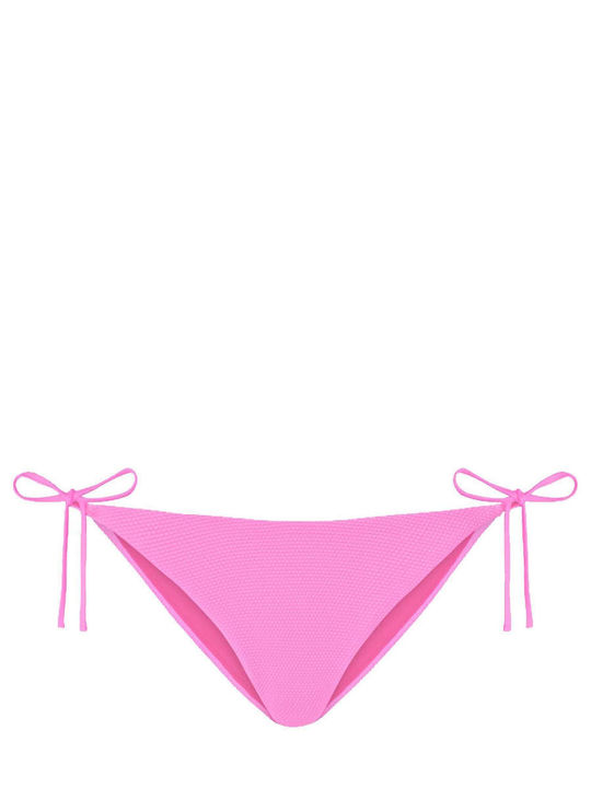 Bikini Slip με Κορδονάκια Fucsia Pink
