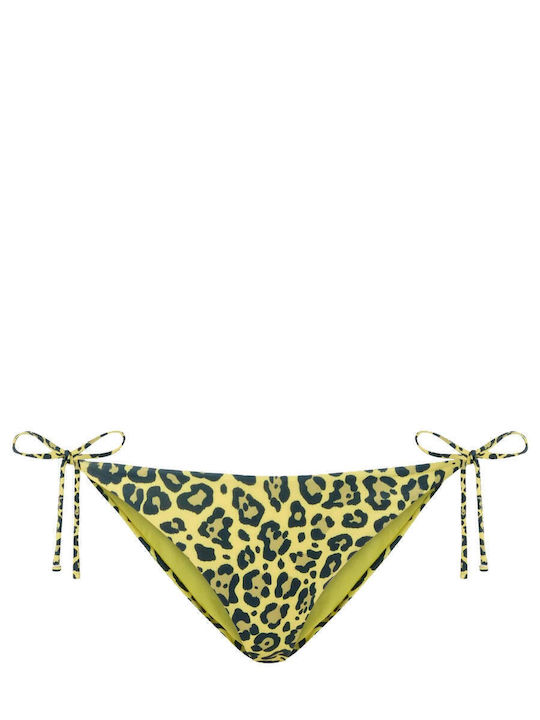 Bikini Slip with Ties Yellow