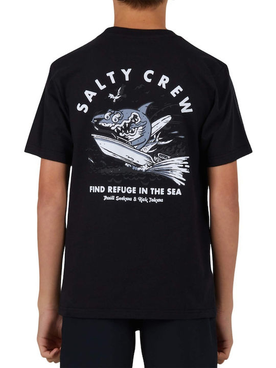 Salty Crew Tricou pentru copii Negru