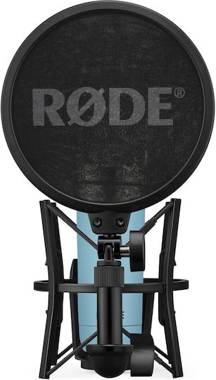 Rode NT-1 Signature Series Πυκνωτικό Μικρόφωνο Shock Mounted για Φωνητικά σε Μπλε Χρώμα