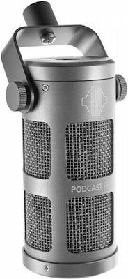 Sontronics Dynamic XLR Microphone Podcast Pro Hanging In Gray Colour