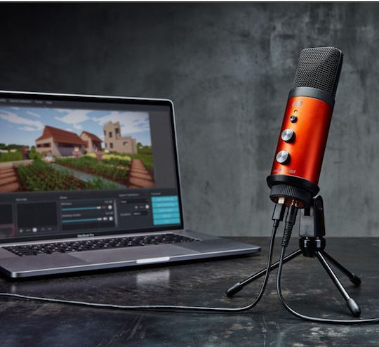 ESI cosMik uCast Microfon Condensator de birou pentru Vocale în Culoarea Orange