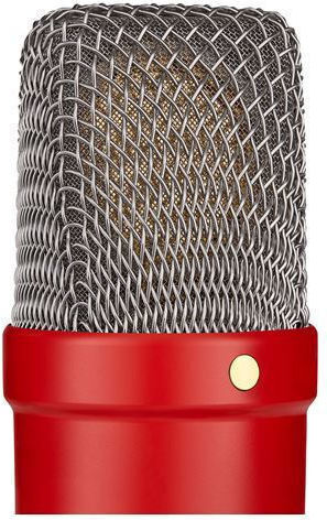 Rode Nt-1 Signature Series Condenser Microphone XLR Shock Mounted for Vocals in Red Color