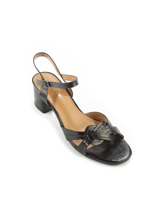 Fshoes Damen Sandalen in Schwarz Farbe