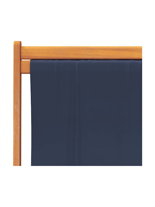 Сезлонг с Син Плат 2бр 60x112x81см