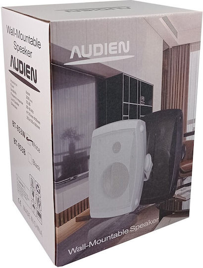 Audien BT-853W Παθητικό Επιτοίχιο Ηχείο 20W (Τεμάχιο) 25.3x16x15.5εκ. Λευκό