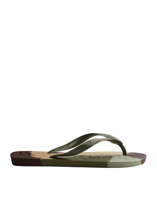 Top Logomania Colors Ii Slapi Bărbați Flip Flops Kaki
