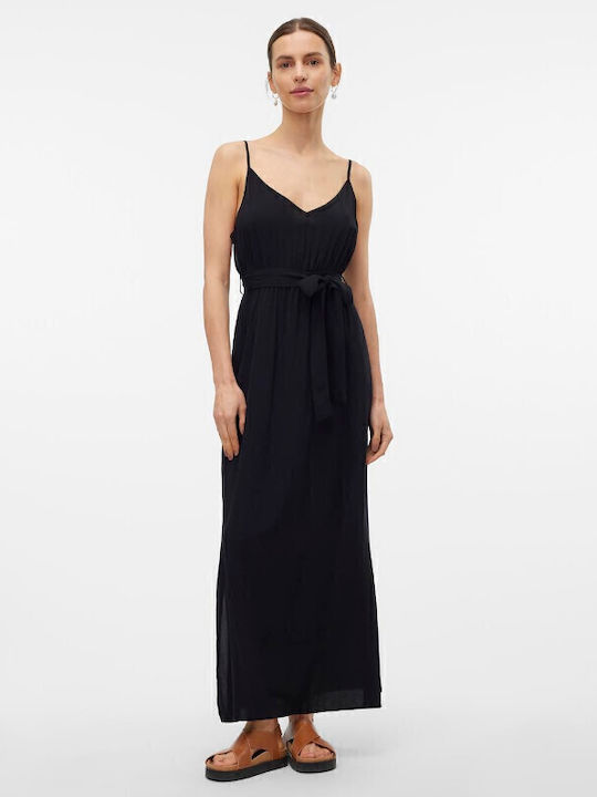 Easy Joy Sommer Maxi Kleid Total Black