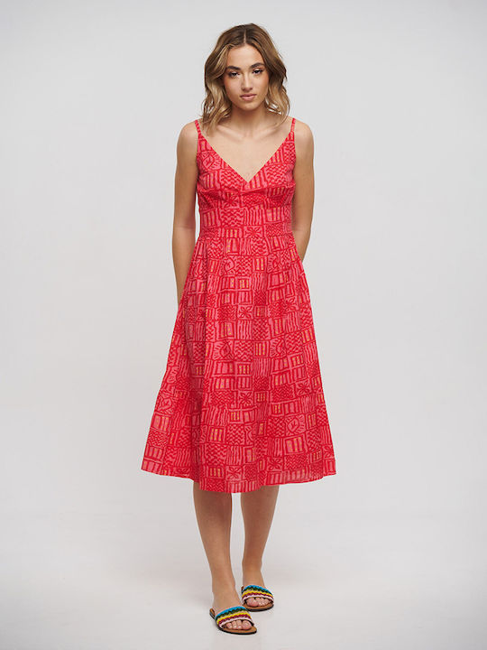 Ble Resort Collection Midi Rochie Red