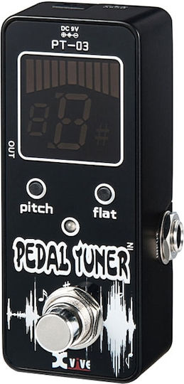 Xvive PT 03 Πετάλι Tuner Ηλεκτροακουστικών Οργάνων, Ηλεκτρικής Κιθάρας και Ηλεκτρικού Μπάσου