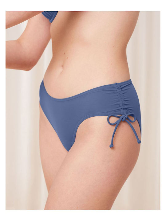 Triumph Bikini Slip με Κορδονάκια Μπλε