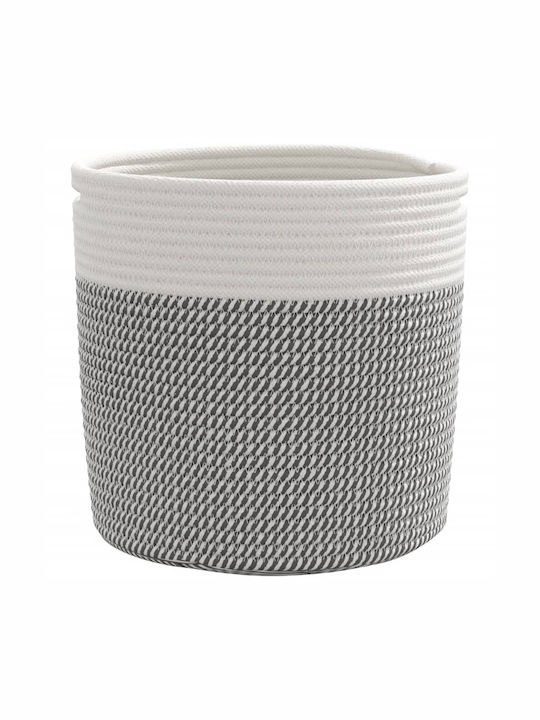 vidaXL Storage Basket Fabric Gray 28x28x28cm 2pcs
