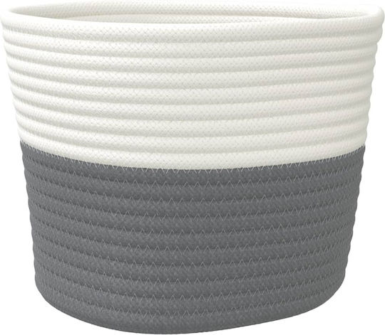 vidaXL Coș de Depozitare Tesatura Gri 24x24x18cm 2buc