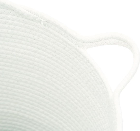 vidaXL Storage Basket Fabric White 38x38x36cm 1pcs