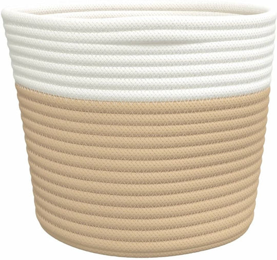 vidaXL Coș de Depozitare Tesatura Bej 24x24x18cm 2buc
