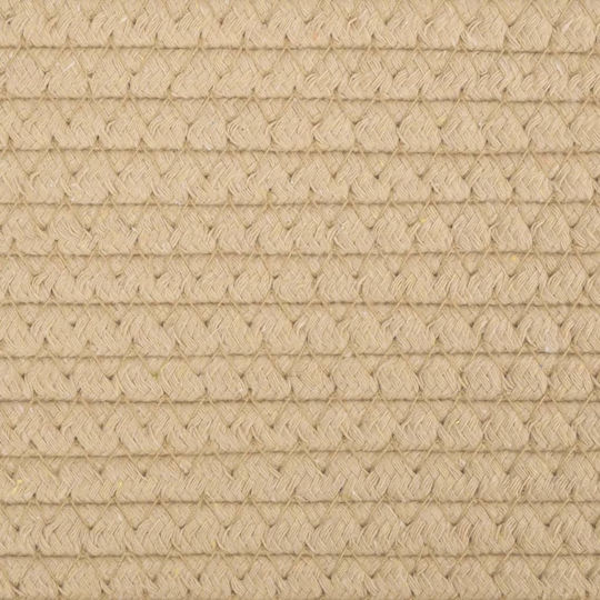 vidaXL Coș de Depozitare Tesatura Bej 24x24x18cm 2buc