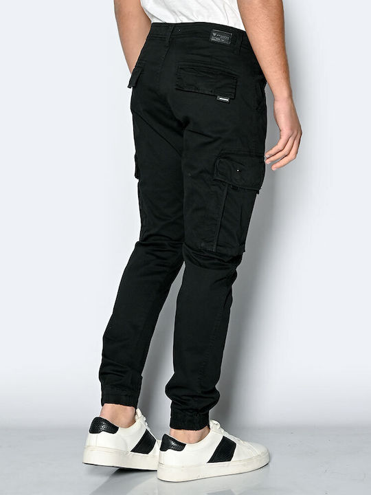 Brokers Jeans Men's Trousers Cargo Elastic Black