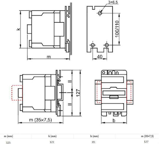 Tracon Electric Relee de Fază 80A cu Tensiune 24V