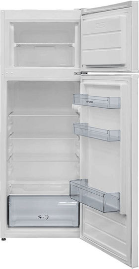Vox Electronics Kühlschrank mit Doppeltür 213Es H145xB54xT57cm. Weiß KG 2550 E