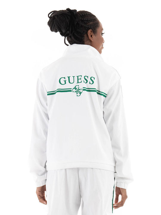 Guess Women's Short Lifestyle Jacket for Winter White