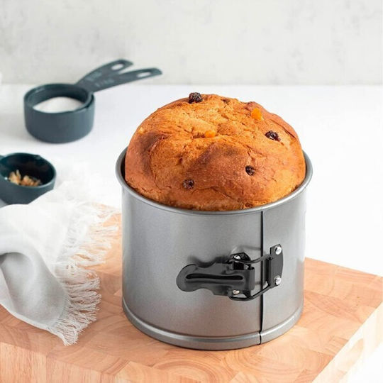 Lacor Formă de Patiserie pentru Chec Rotund din Oțel Inoxidabil cu Bază Detașabilă 16x13buc 1buc