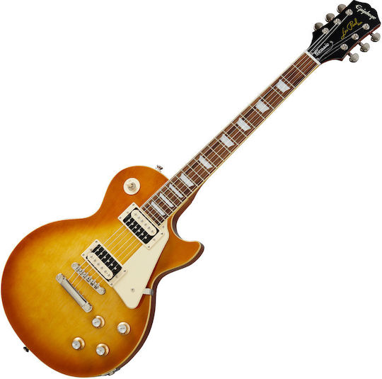 Epiphone Classic Elektrische Gitarre Einfacher Schnitt mit HH Tonabnehmerkonfiguration Honeyburst