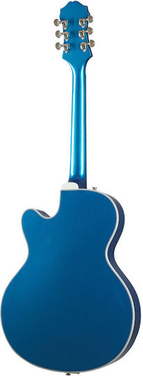 Epiphone Emperor Swingster Chitară Electrică ES cu HH Configurație Doze Delta Blue Metallic