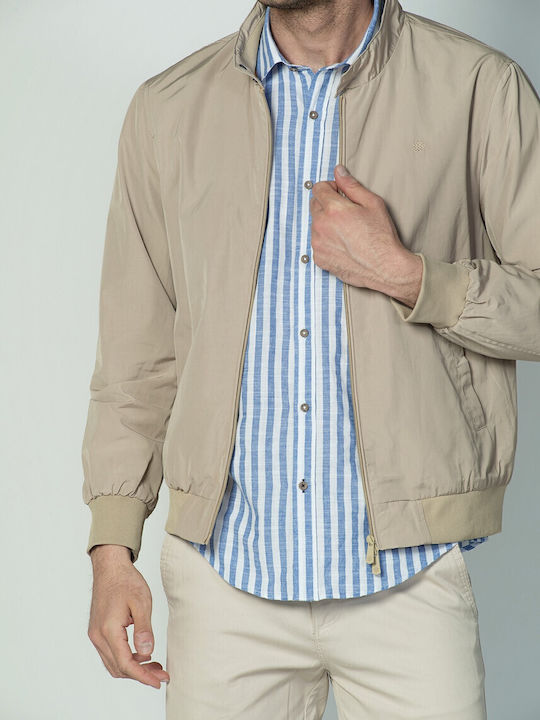 Jacke Bomber Wasserdicht und Winddicht Beige