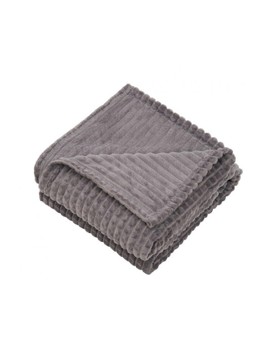Heinner Decke Vlies Einzel 150x200cm Gray