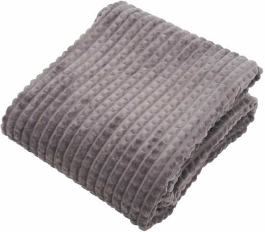 Heinner Fleece-Decke Doppel 200x220cm Grau