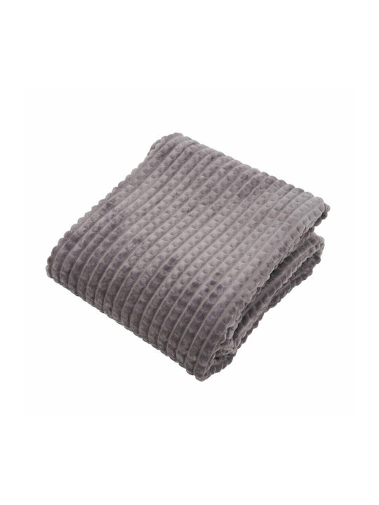 Heinner Decke Vlies Einzel 150x200cm Gray
