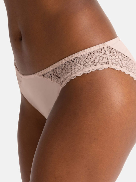 Women's Slip 2Pack with Lace Pink-purple