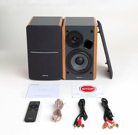 Edifier R1280TS Самоусилващи Се Тонколони 42W Двойка Кафяви
