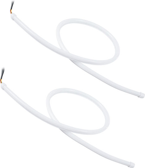 GloboStar Waterproof LED Strip 12V Orange Light 0.85m Type COB