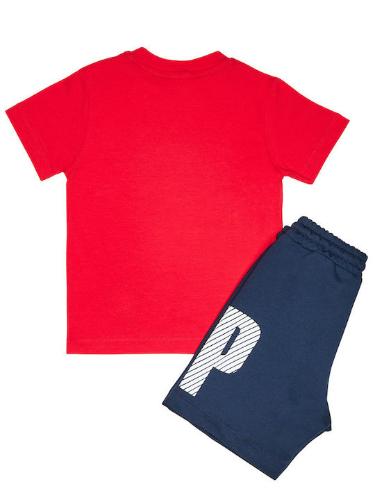 Sprint Kids Set with Shorts Summer 2pcs Red