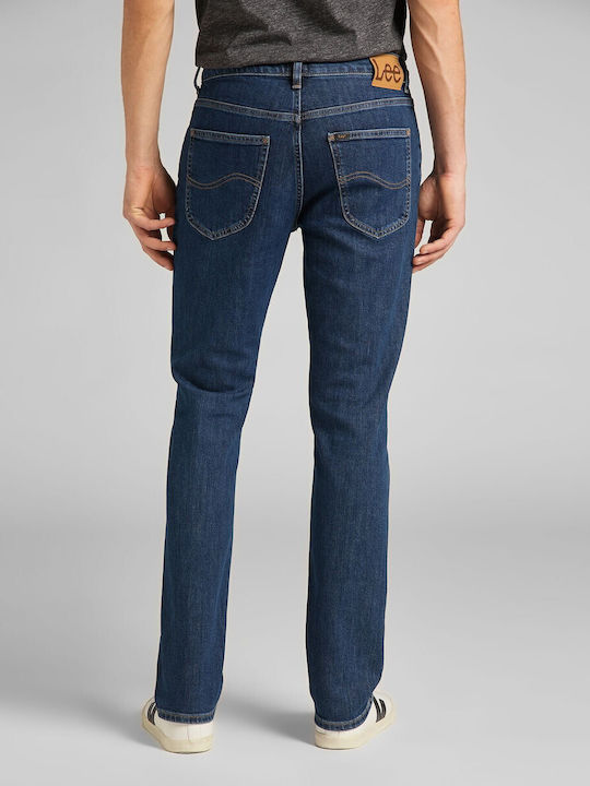 Lee Brooklyn Men's Jeans in Straight Line Blue