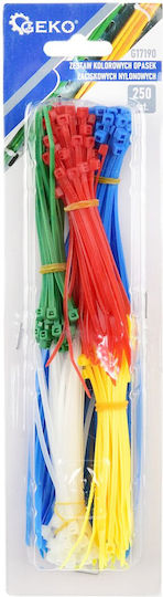 Coloured Nylon Binding Set 250 Items Geko G17190