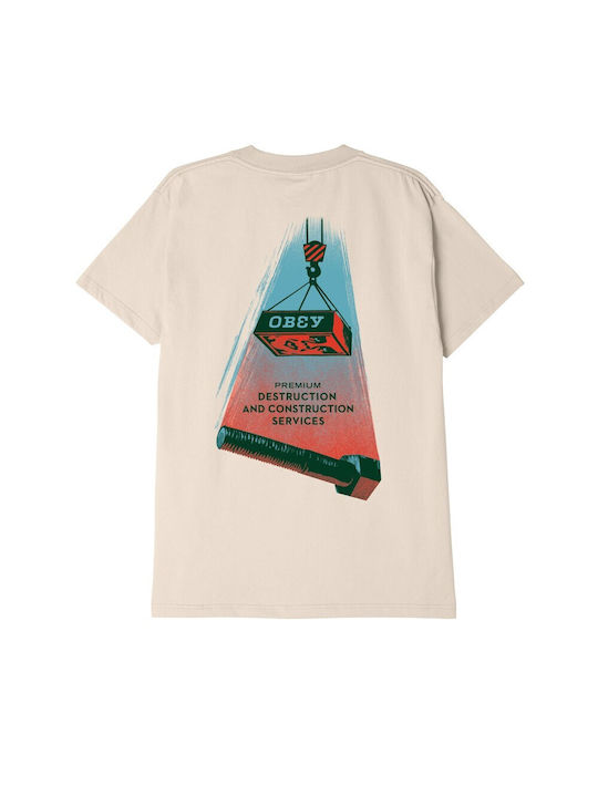 Obey Bluza Bărbătească Cream