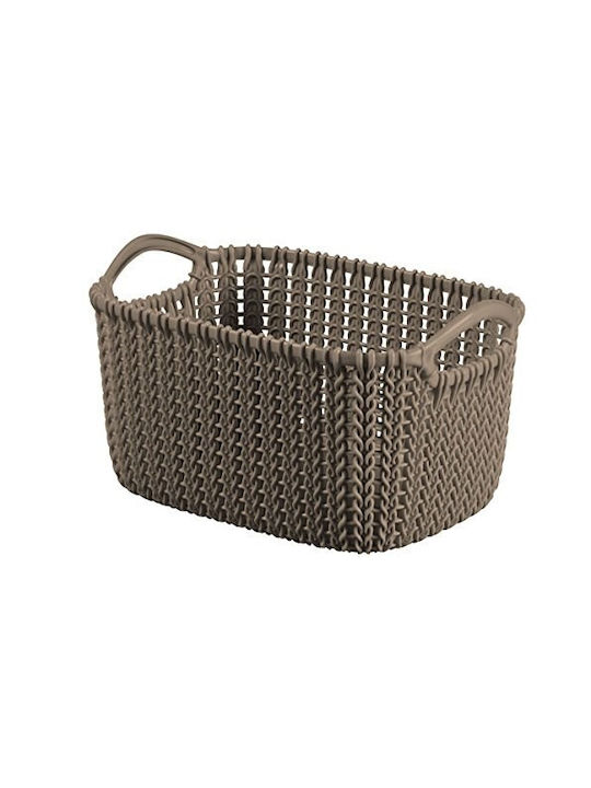 Curver Knit Επιτραπέζια Θήκη Οργάνωσης Πλαστική Καφέ