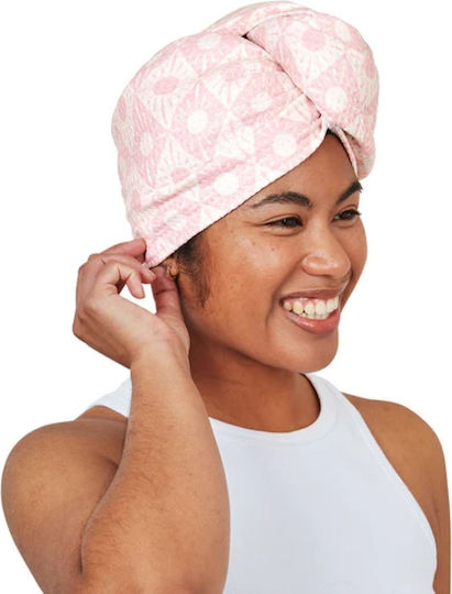 Dock & Bay Pink Microfiber Hair Towel 26x63cm