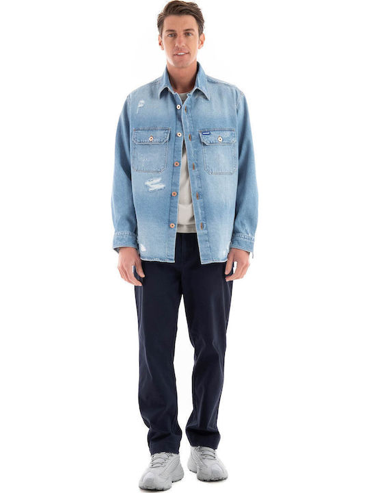Ebolt Мъжко Яке Light Aged Denim