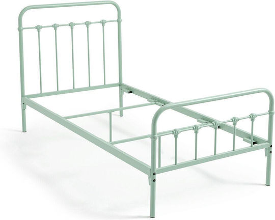 Παιδικό Κρεβάτι Μονό Πράσινο για Στρώμα 90x190cm