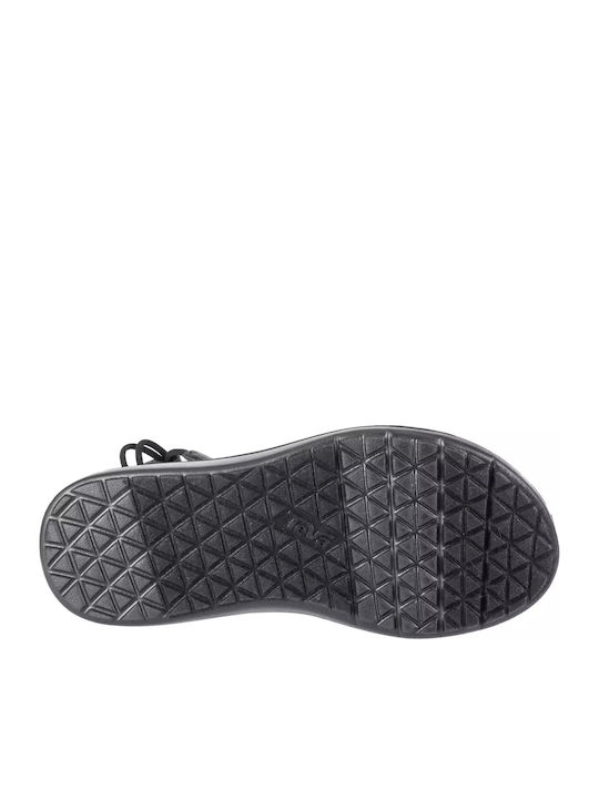 Voya Women's Flat Sandals Sporty in Black Color