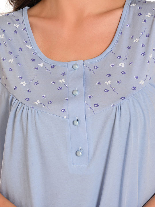 Clio Lingerie Nightgown Maternity & Nursing Sky Blue